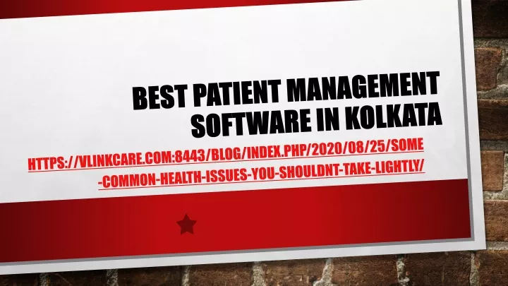 best patient management software in kolkata n.