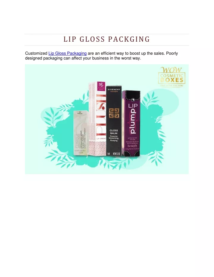 lip gloss packging n.