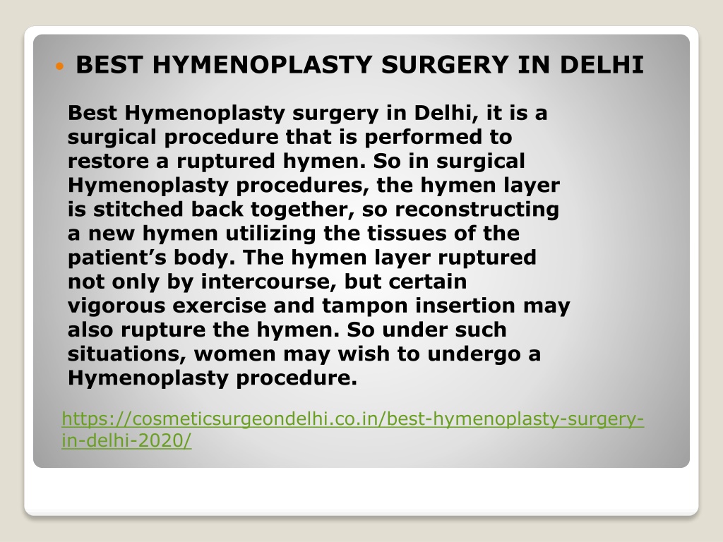 Ppt Best Hymenoplasty Surgery In Delhi Powerpoint Presentation Free Download Id