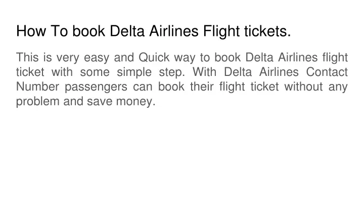 how to book delta airlines flight tickets n.