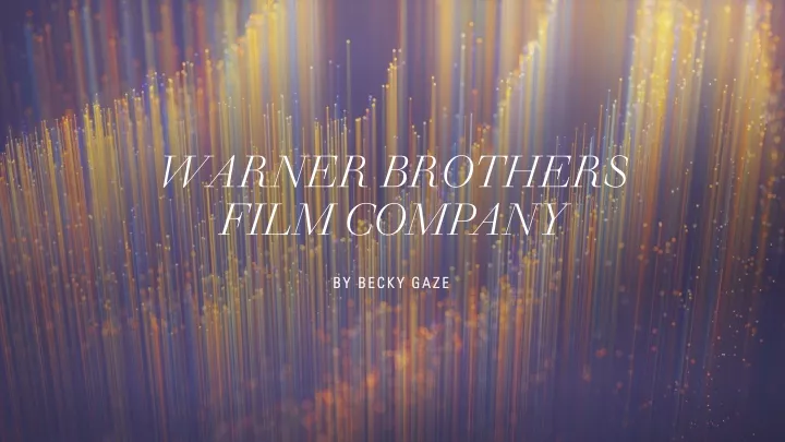 warner brothers film company n.