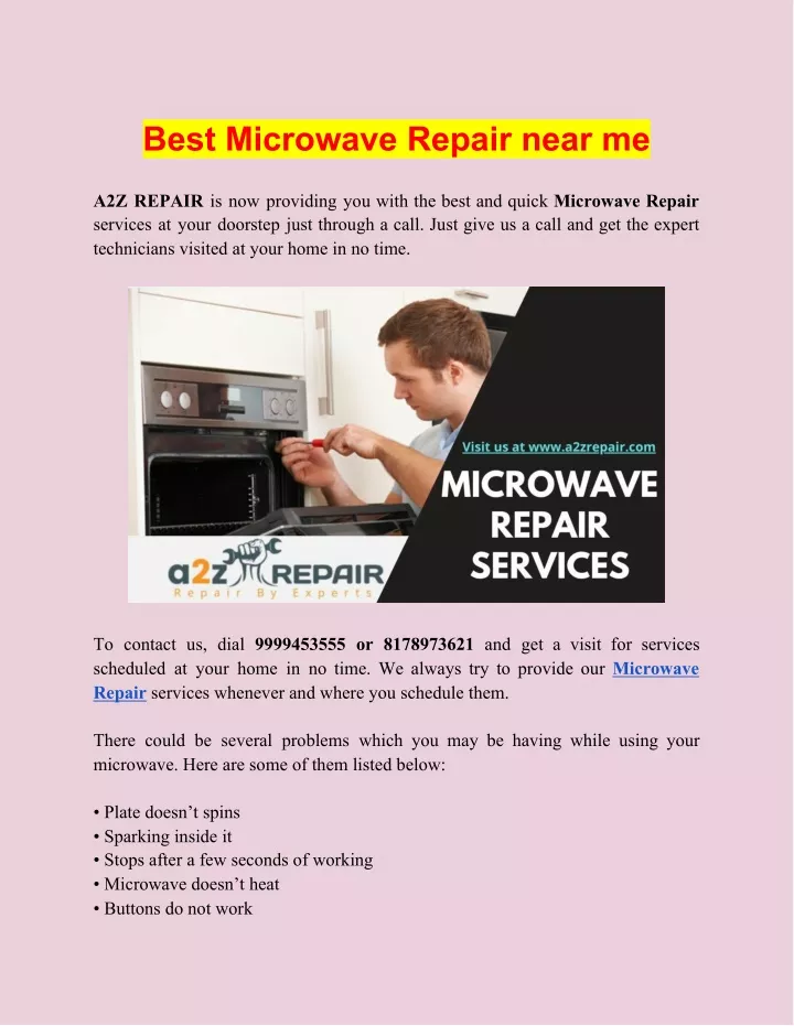 best microwave repair near me n.