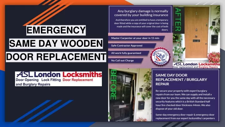 emergency same day wooden door replacement n.