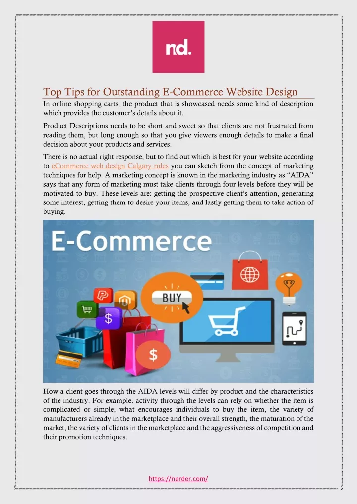 top tips for outstanding e commerce website n.