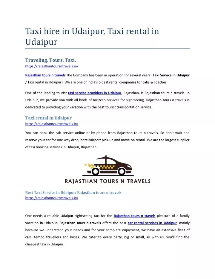 taxi hire in udaipur taxi rental in udaipur n.