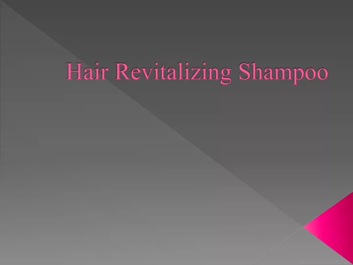 hair revitalizing shampoo n.