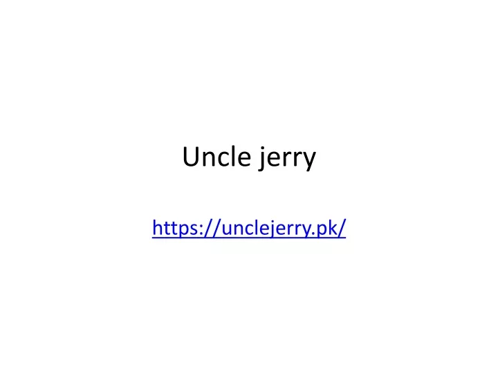 uncle jerry n.