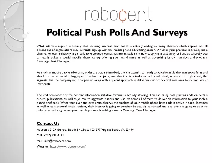 political push polls and surveys n.