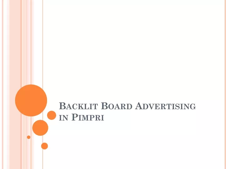 backlit board advertising in pimpri n.