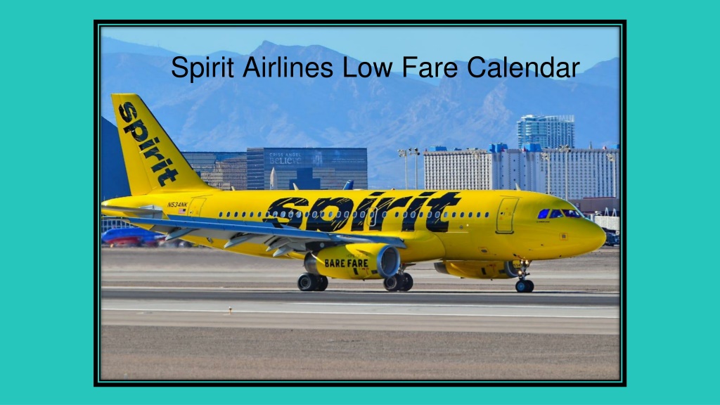 PPT Spirit Airlines Low Fare Calendar PowerPoint Presentation, free