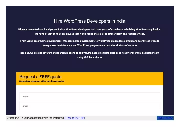 hire wordpress developers in india n.