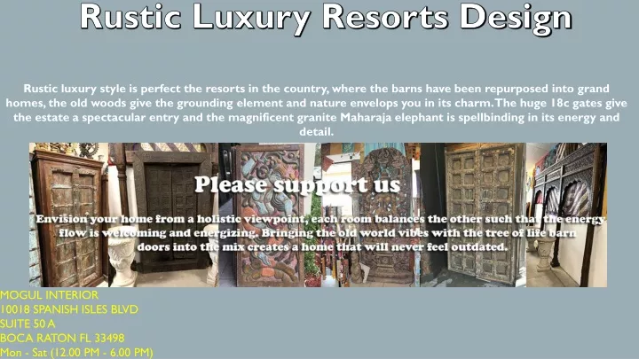 rustic luxury resorts design n.