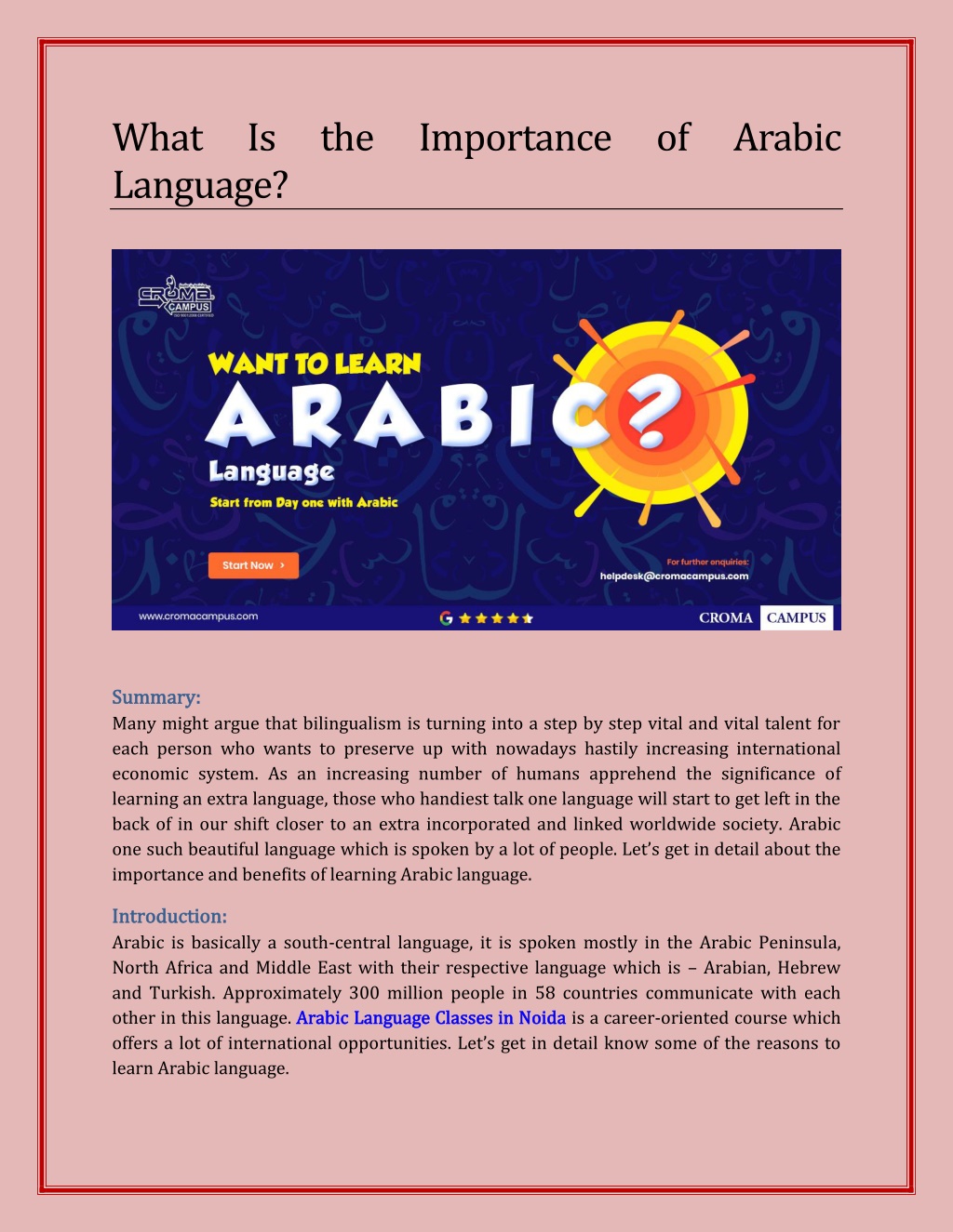 The Arabic Alphabet: Middle East and North African Languages