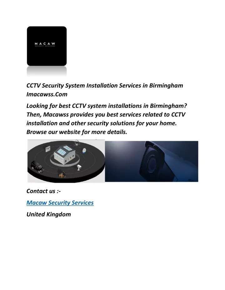 cctv security system installation services n.