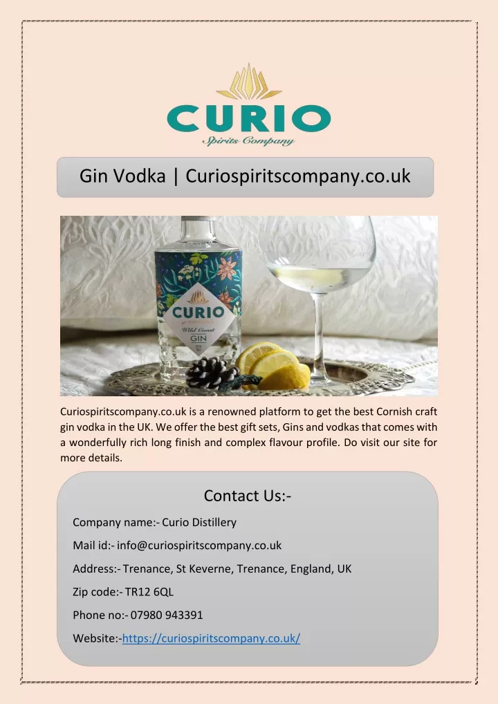 gin vodka curiospiritscompany co uk n.