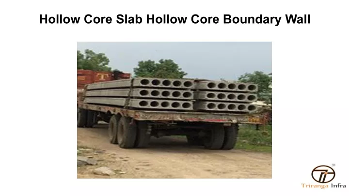 hollow core slab hollow core boundary wall n.