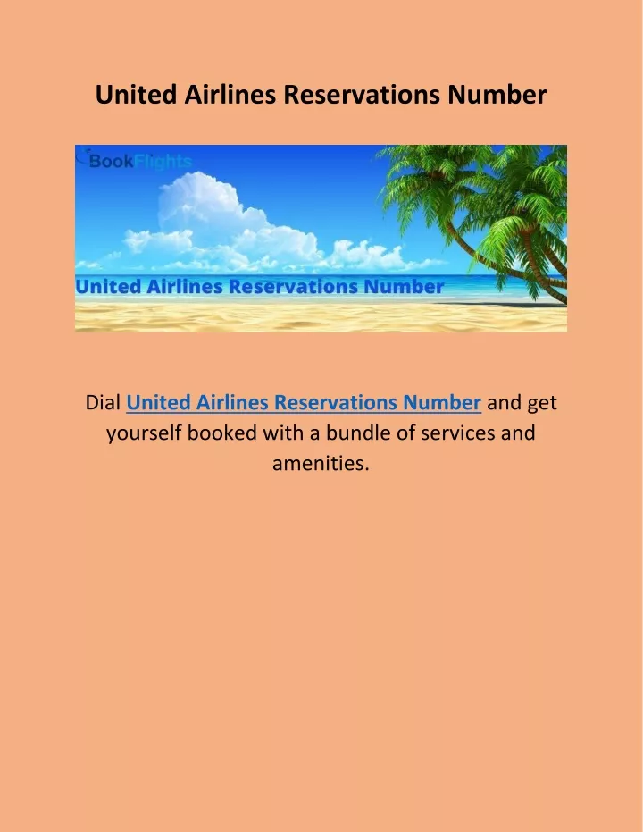 united airlines reservations number n.