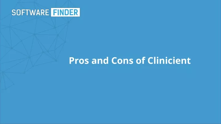 pros and cons of clinicient n.