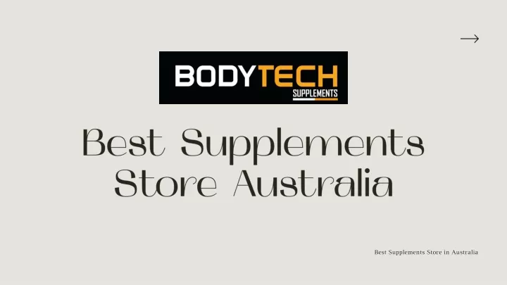 best supplements store australia n.