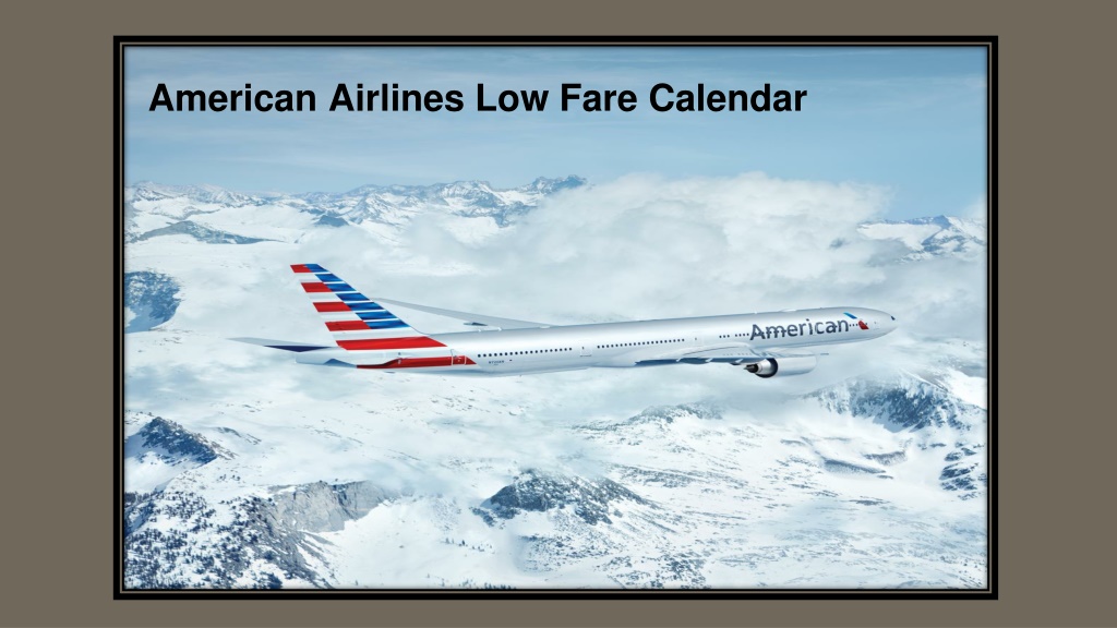 Low Fare Calendar American Airlines 