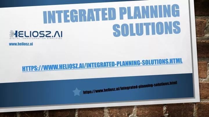 integrated planning solutions n.