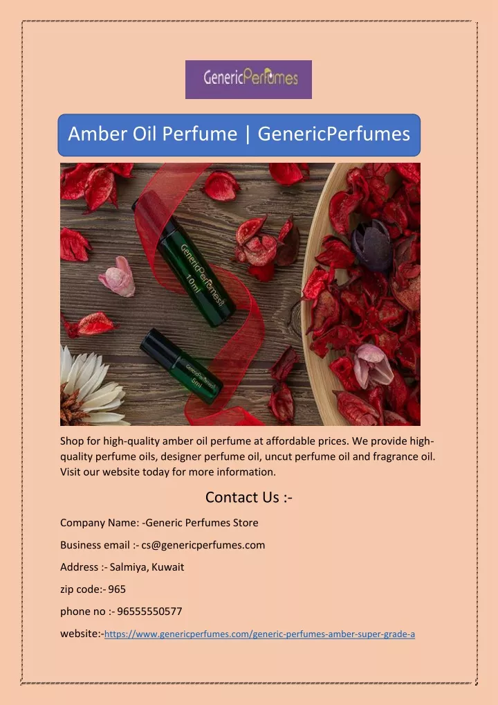 amber oil perfume genericperfumes n.