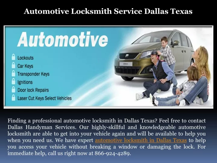 automotive locksmith service dallas texas n.