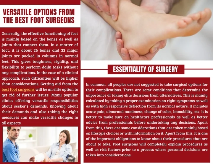 PPT Versatile Options from the Best Foot Surgeons PowerPoint Presentation ID10259622
