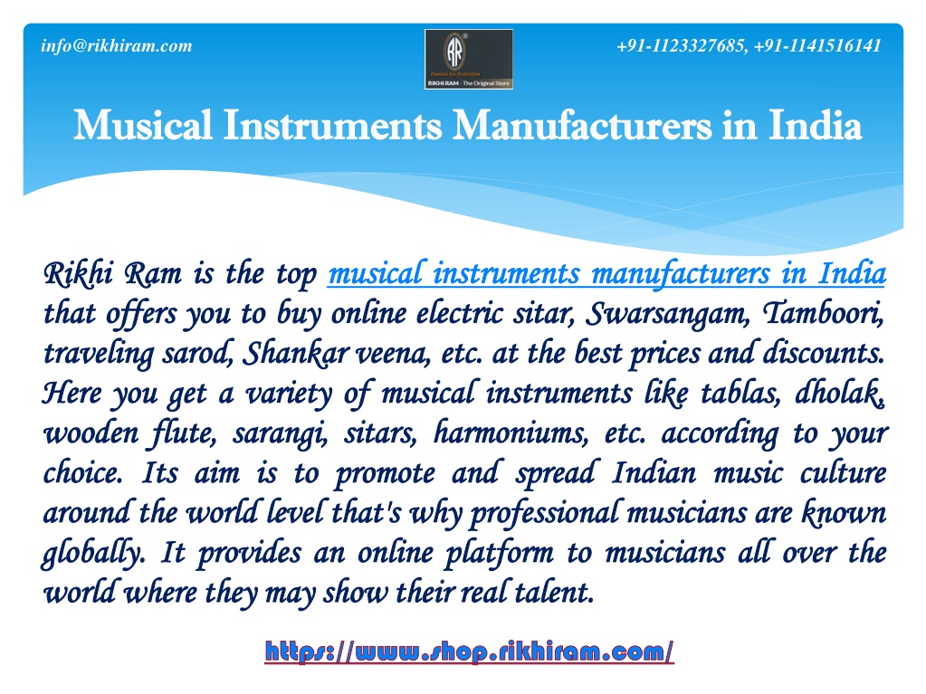 ppt-top-musical-instruments-manufacturers-in-india-powerpoint