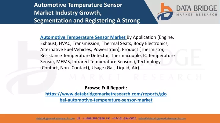 automotive temperature sensor market industry n.