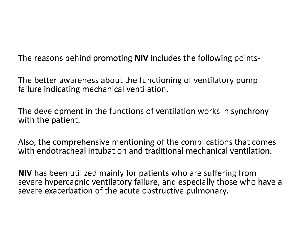 Ppt - Mechanical Ventilation: Invasive And Non-invasive Ventilation 