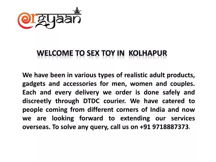 welcome to sex toy in kolhapur n.