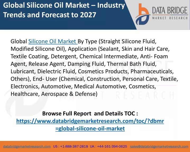 global silicone oil market industry trends n.