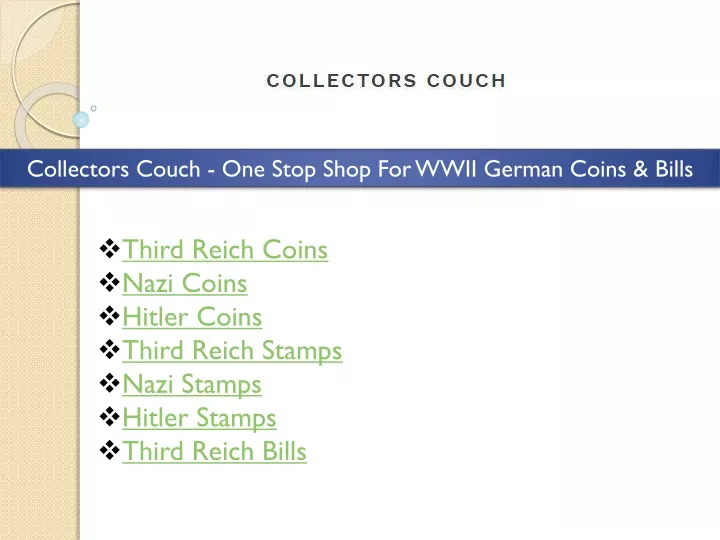 collectors couch one stop shop for wwii german n.