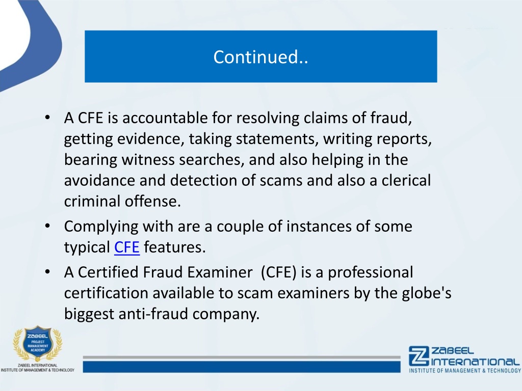 PPT - CFE - What Does CFE (Certified Fraud Examiner) Mean? PowerPoint ...