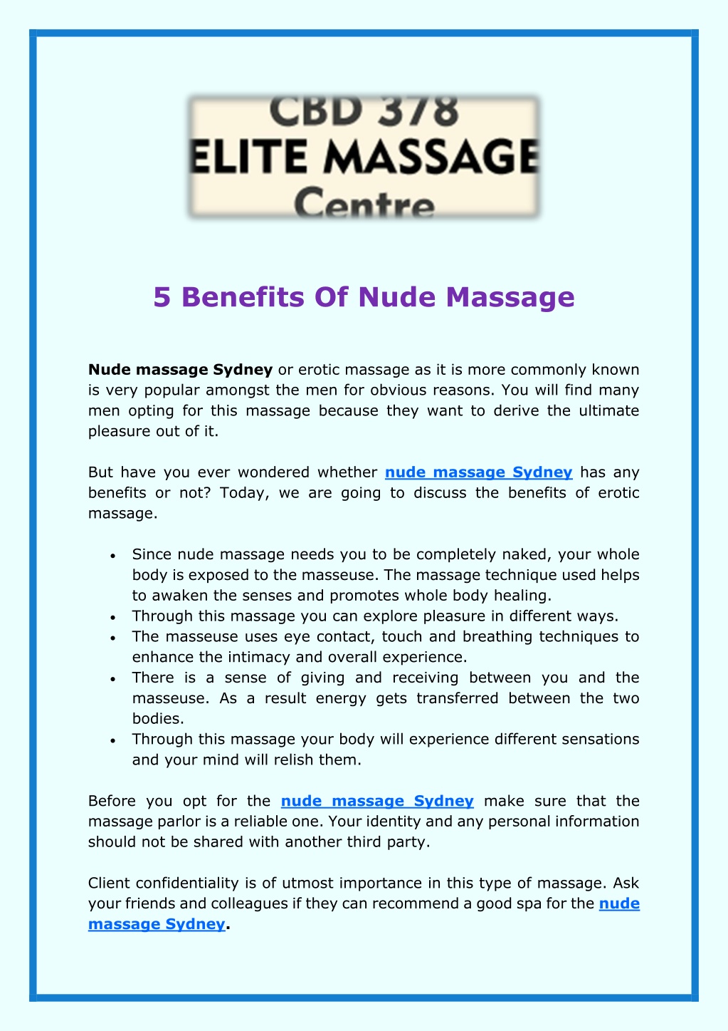 Ppt 5 Benefits Of Nude Massage Powerpoint Presentation Free Download Id10280659 5904