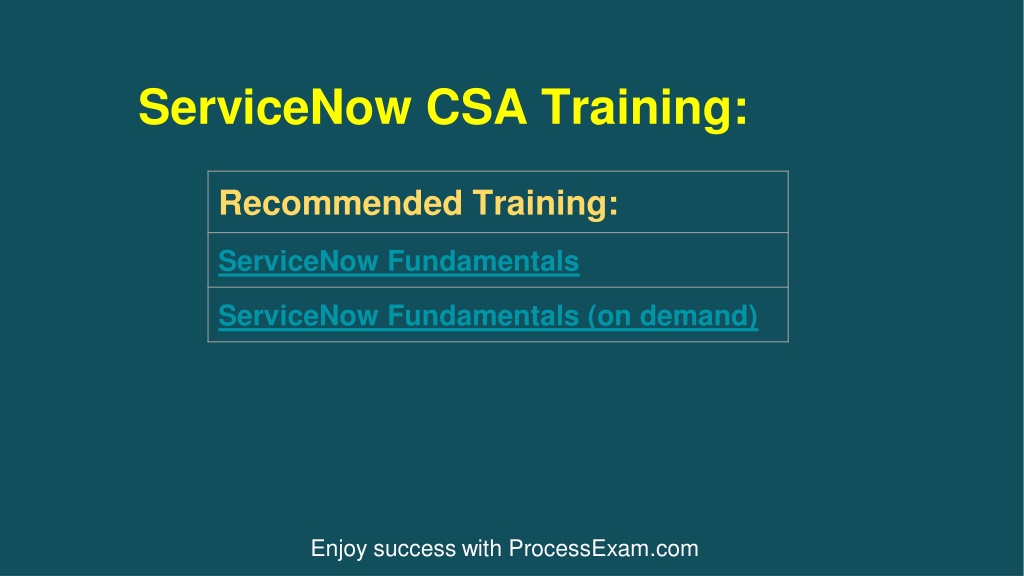 PPT - [PDF] ServiceNow Certified System Administrator (CSA) Exam ...