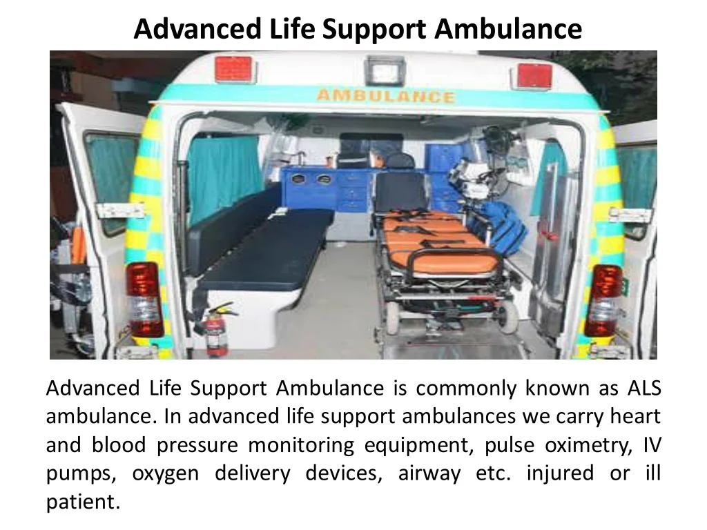 PPT - Ziqitza Rajasthan : Advanced Life Support Ambulance. PowerPoint ...