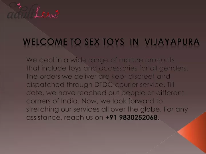 welcome to sex toys in vijayapura n.