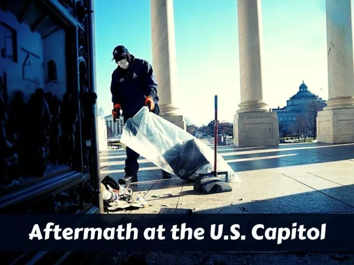 aftermath at the u s capitol n.