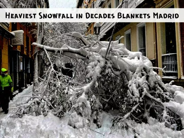 heaviest snowfall in decades blankets madrid n.