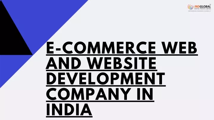 e commerce web and website development company n.