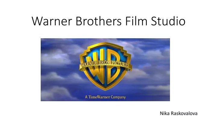 warner brothers film studio n.