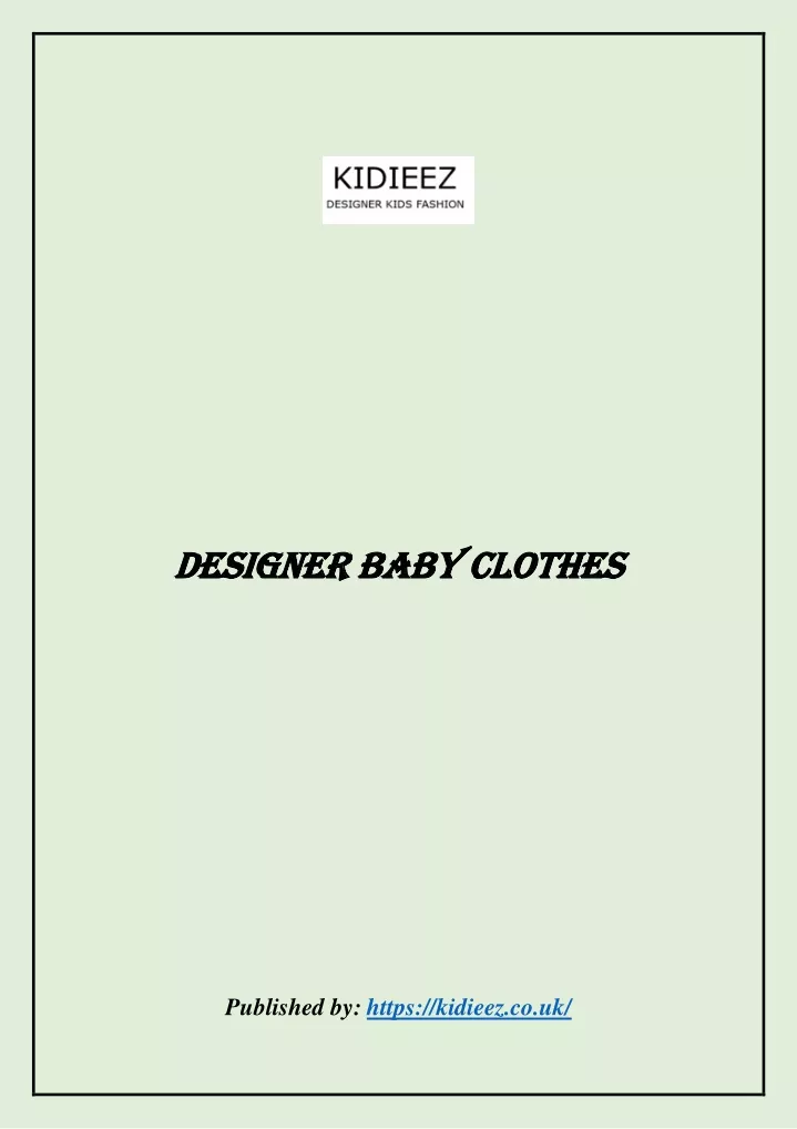 designer baby clothes designer baby clothes n.