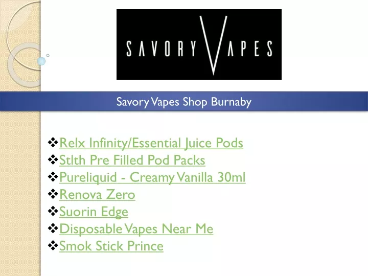 savory vapes shop burnaby n.
