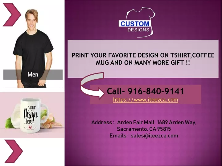 print your favorite design on tshirt coffee n.
