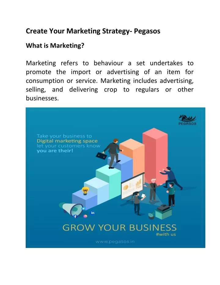 create your marketing strategy pegasos what n.