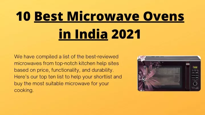 10 best microwave ovens in india 2021 n.