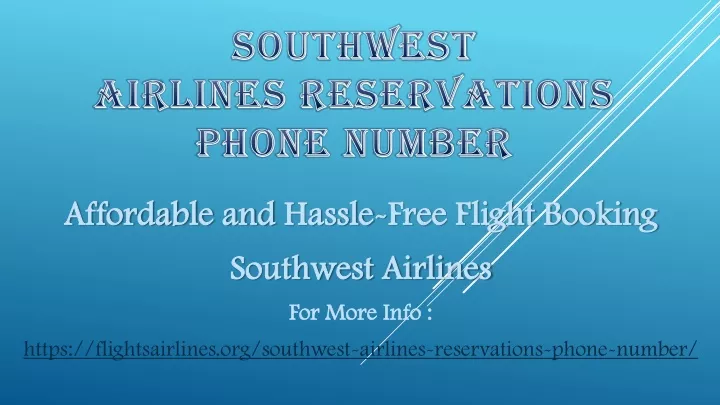southwest airlines reservations phone number n.