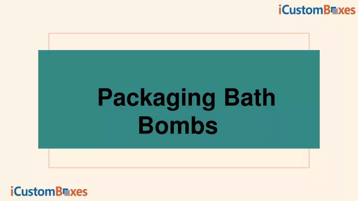 packaging bath bombs n.